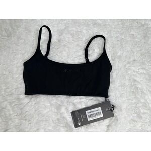 Bo+Tee Black Twist‎ Back Scoop Neck Sports Bra size - Small